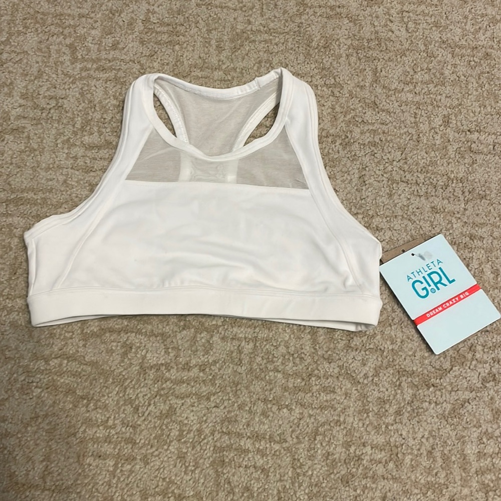 NWT athleta girl speed racer bra